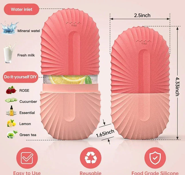 Ice Face Roller Ice Cube Beauty Massage Silicone Ice Mold For Eye Puffiness Ice Facial Roller Shrink Pores Multifunctional mold