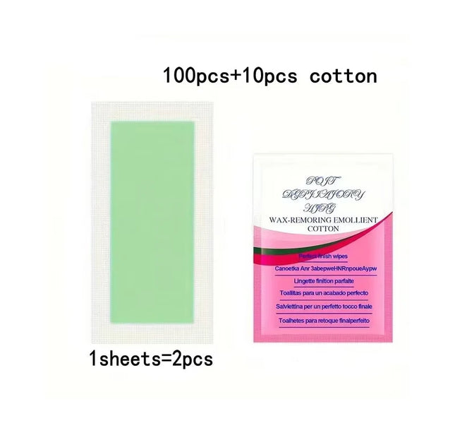 10/20/30/50/100 Pcs Depilatory Wax Strips Hair Removal Wax Paper Cold Wax Strips Paper For Face Neck Arm Leg Body Beauty Tools