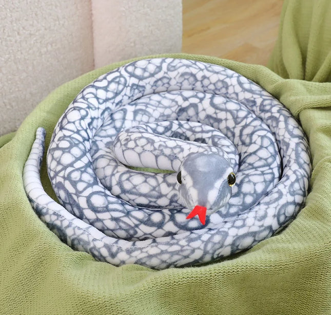 Artificial Python Plush Toy Long Snake Yellow Orange Green Python Plush Toy Decorate The House Holiday Decorations