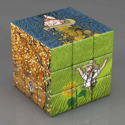3x3x3 Magic Cube Planets Astronauts Famous Paintings Celebrity Art Magic Cube Children's Puzzle Magic Cube Toys Gifts