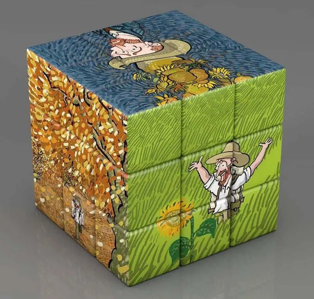 3x3x3 Magic Cube Planets Astronauts Famous Paintings Celebrity Art Magic Cube Children's Puzzle Magic Cube Toys Gifts