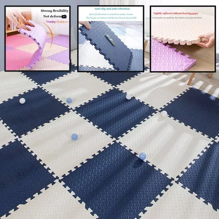 EVA Foam Baby Play Mat – 8–16pcs Puzzle Floor Carpet for Kids 30x1cm