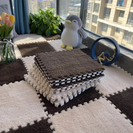 10/20pcs Baby Play Mat Set – Soft Plush EVA Foam Puzzle Carpet for Kids Room & Floor Warmth