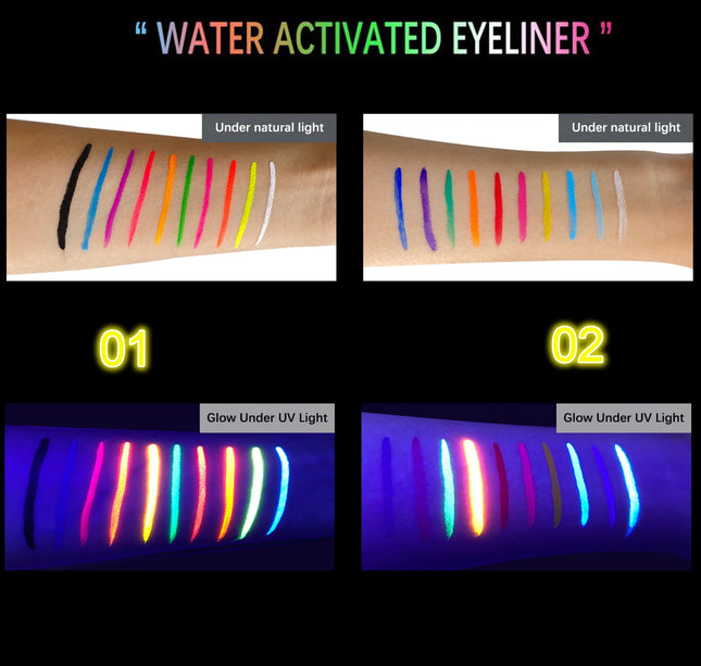 10 Colors Glow Fluorescent Neon Oil Face Body Art Paint UV Glow Oil Painting Halloween Party Fancy Dress Beauty Makeup Cosmetics