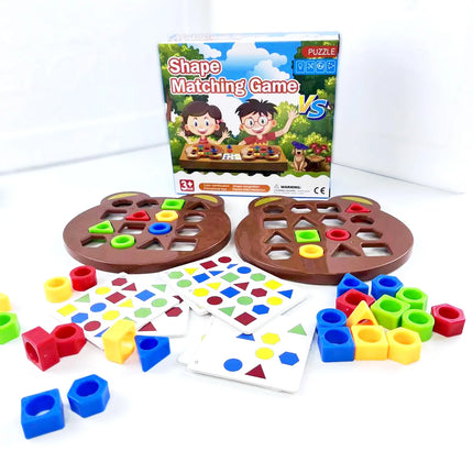 DIY Montessori Puzzle – Geometric Shape & Color Matching Game for Children