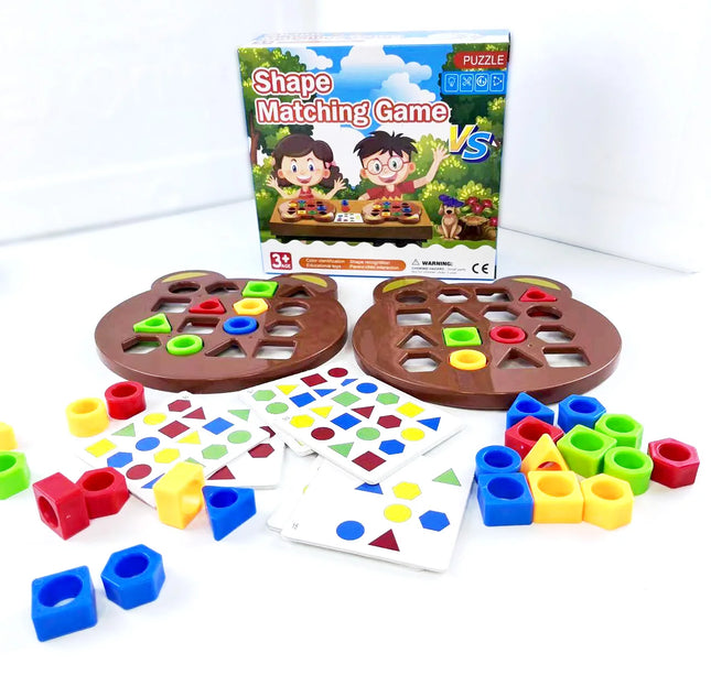 DIY Montessori Puzzle – Geometric Shape & Color Matching Game for Children