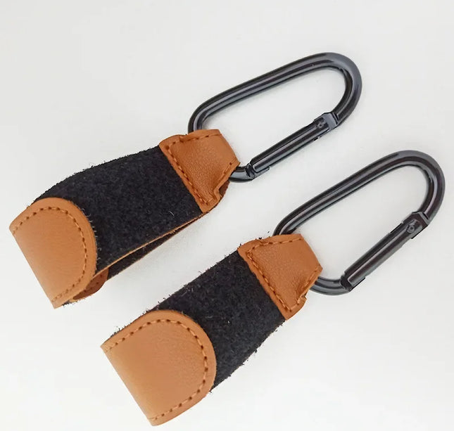 Adjustable Stroller Hook – PU Leather Bag Hanger for Baby Travel