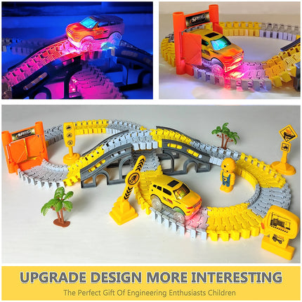 Electric Track Car Toy Set – Engineering Train Toys for Kids Educational Fun & Birthday Gifts