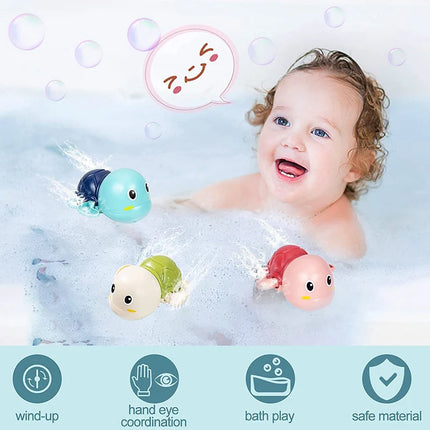 Baby Bath Toys – Wind-Up Swimming Animals for Kids Bathtub & Shower Play