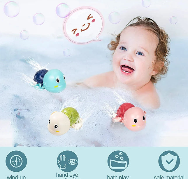 Baby Bath Toys – Wind-Up Swimming Animals for Kids Bathtub & Shower Play