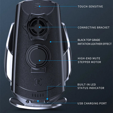 Car Wireless Charger Magnetic Auto Car Mount Phone Holder For iPhone Samsung Xiaomi Infrared Induction 15W Fast Charging Station