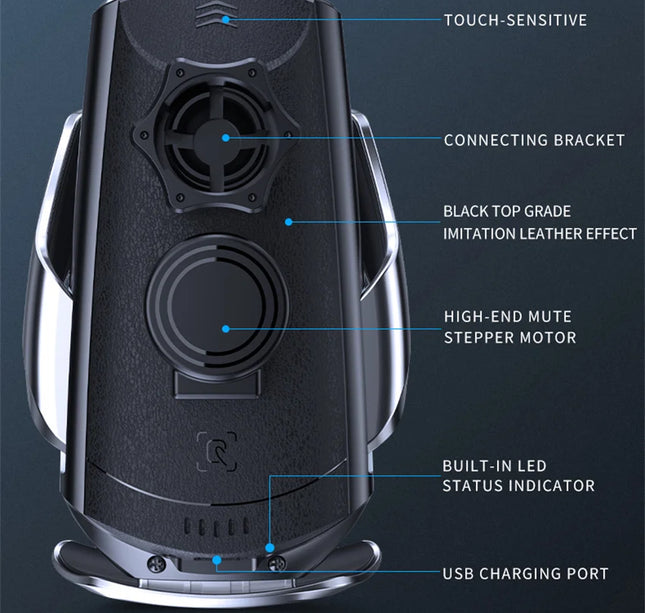 Car Wireless Charger Magnetic Auto Car Mount Phone Holder For iPhone Samsung Xiaomi Infrared Induction 15W Fast Charging Station