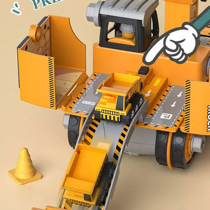 Kids Engineering Vehicle & Electric Drill Set – Educational Assembly Tool Toy with Nuts for Boys Building & Gift