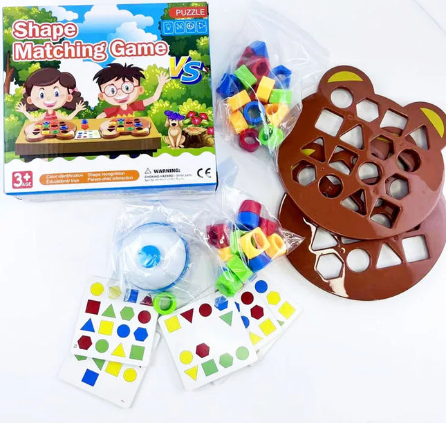 DIY Montessori Puzzle – Geometric Shape & Color Matching Game for Children