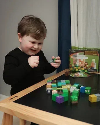 Magnetic Building Blocks Mine World Magnet Cube Set for Boy Girl Kid Age 3+ DIY Model Children STEM Educational Sensory Toy