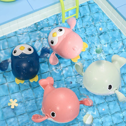 Baby Bath Toys – Wind-Up Swimming Animals for Kids Bathtub & Shower Play