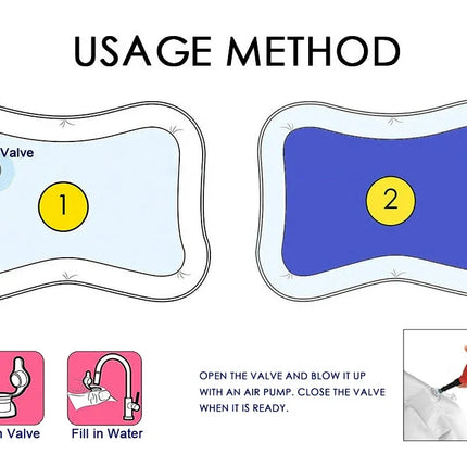 Infinno Baby Tummy Time Mat – Premium Inflatable Water Cushion for Sensory Play