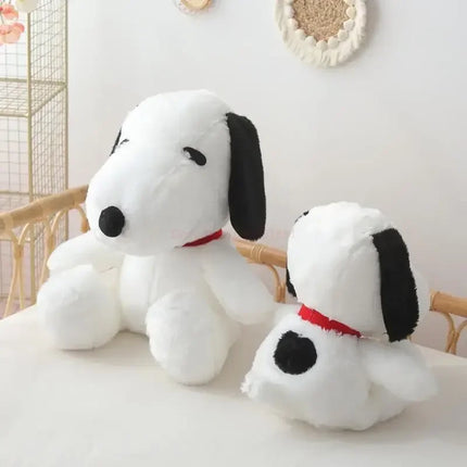 Big Snoopy Plush Toy – Kawaii White Dog Soft Stuffed Pillow Doll for Kids, Girlfriends & Birthday Gifts