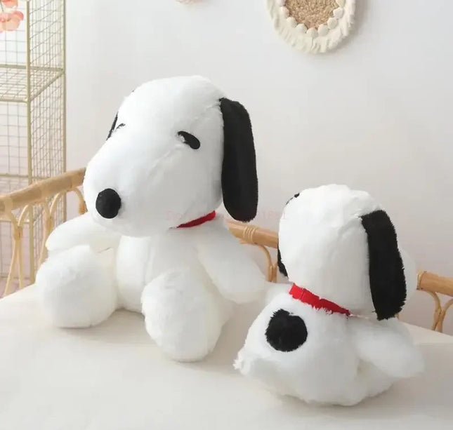 Big Snoopy Plush Toy – Kawaii White Dog Soft Stuffed Pillow Doll for Kids, Girlfriends & Birthday Gifts