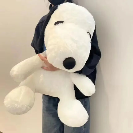 Big Snoopy Plush Toy – Kawaii White Dog Soft Stuffed Pillow Doll for Kids, Girlfriends & Birthday Gifts
