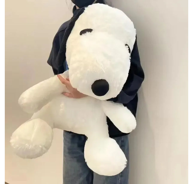 Big Snoopy Plush Toy – Kawaii White Dog Soft Stuffed Pillow Doll for Kids, Girlfriends & Birthday Gifts
