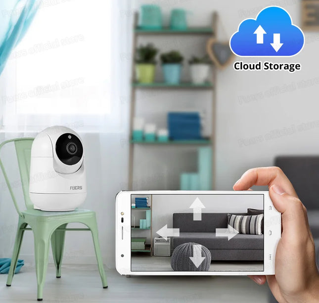 Fuers 5MP Tuya Smart WiFi Camera – Indoor IP Cam with AI & Baby Monitor