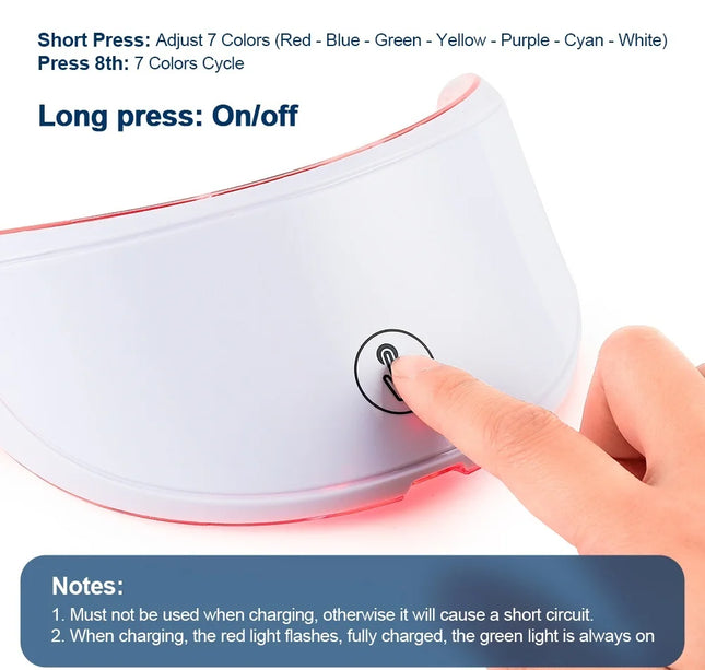 Face Neck Beauty Machine LED Skin Care Tool