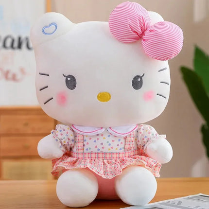 Sanrio Hello Kitty Anime Hello Kitty Stuffed Toys Plushier Soft Pillow Birthday Gifts For Girls Kawaii Hello Kitty Plush Dolls