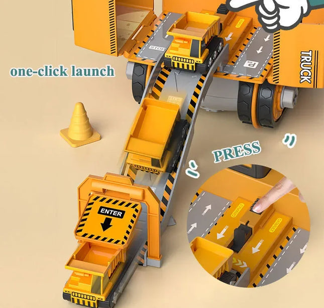 Kids Engineering Vehicle & Electric Drill Set – Educational Assembly Tool Toy with Nuts for Boys Building & Gift