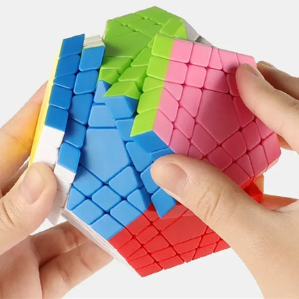 [Picube] SengSo 5x5 Megaminx 5x5x5 Gigaminx Magic Cube Black Base Mega Professional Cubo Magico Learning Educational Toys