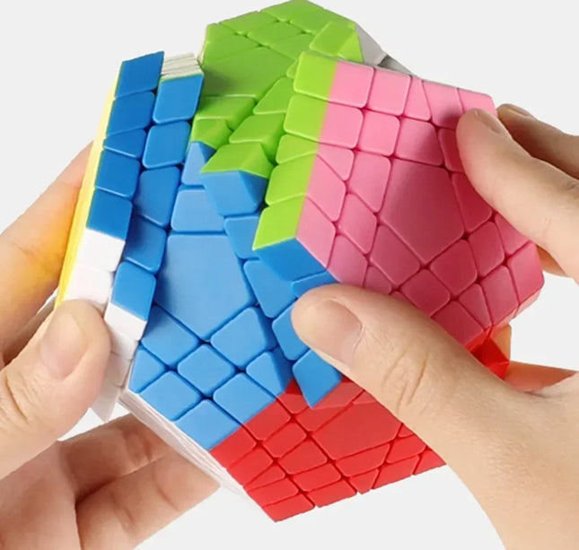 [Picube] SengSo 5x5 Megaminx 5x5x5 Gigaminx Magic Cube Black Base Mega Professional Cubo Magico Learning Educational Toys