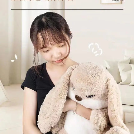 Large Angry Rabbit Plush Toy – Kawaii Stuffed Animal Doll for Room Decor & Birthday Gifts