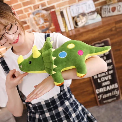 Big Dinosaur Plush Toy – Soft Triceratops & Stegosaurus Stuffed Dolls for Kids Birthday Gifts