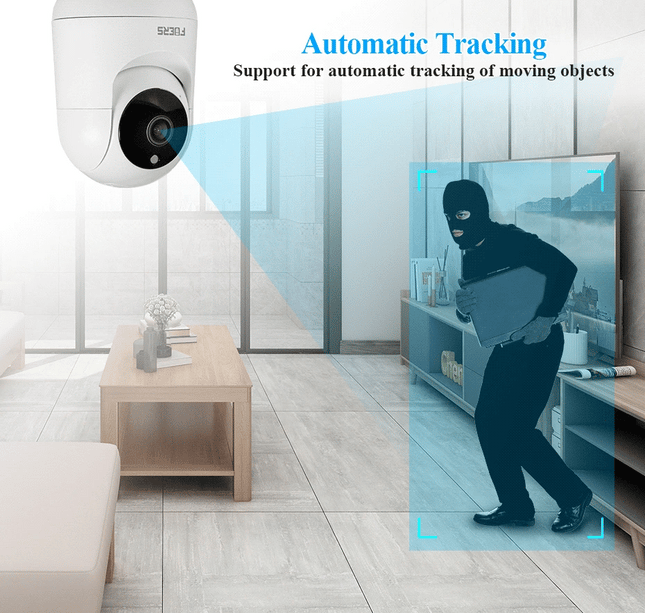 Fuers 5MP IP Camera – Tuya Smart WiFi Indoor Security Cam with Tracking
