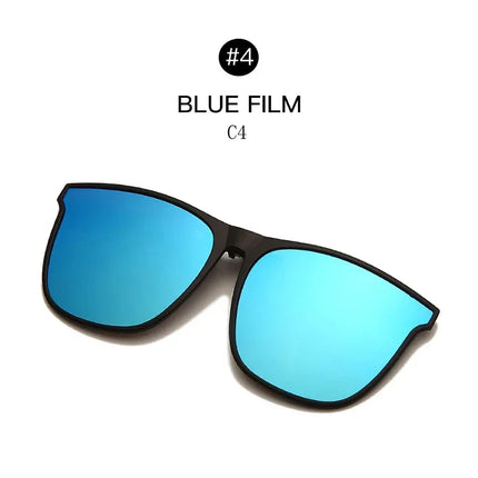 Men's Clip-On Polarized Sunglasses – Vintage Square Photochromic Night Vision Driving Glasses