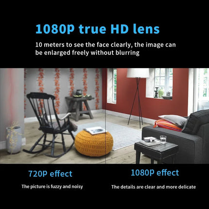 Wireless 1080P Mini Camera – Indoor WiFi Baby Monitor & Security Cam
