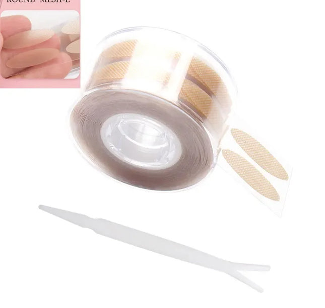 600pcs Double Fold Eyelid Tape – Invisible Self-Adhesive Lace Stickers for Eyelid Lift & Under Eye Beauty Tool