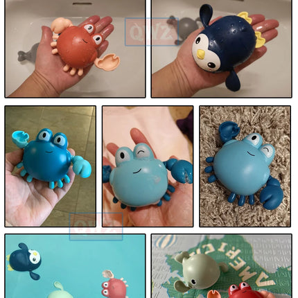 Baby Bath Toys – Wind-Up Swimming Animals for Kids Bathtub & Shower Play