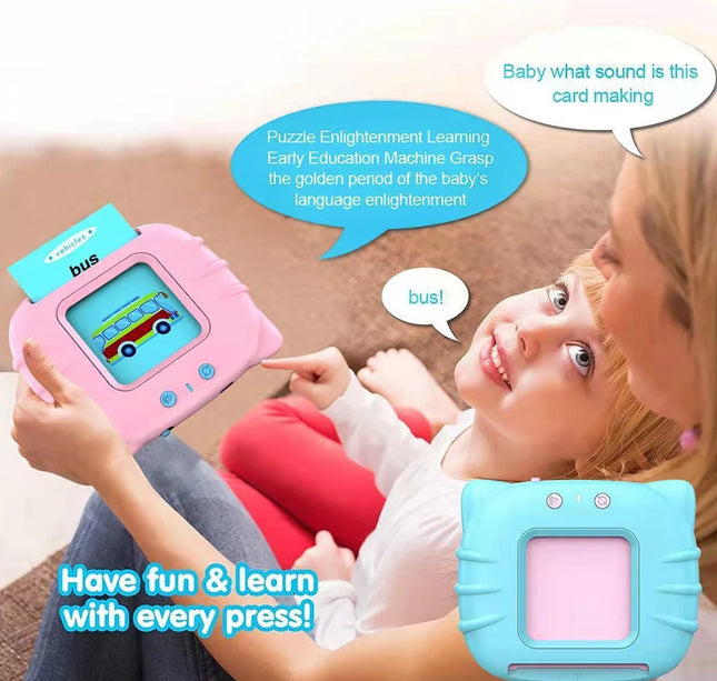 Early Education Flash Card Talking Flashcards for Kids Preschool Electronic Early Education Machine Gift Toddlers Montessori Toy