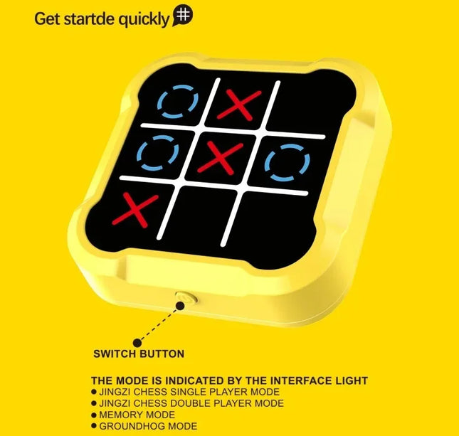 Tic Tac Toe Electronic Chessboard – Multifunctional Educational Strategy Game for Kids & Parent-Child Interaction
