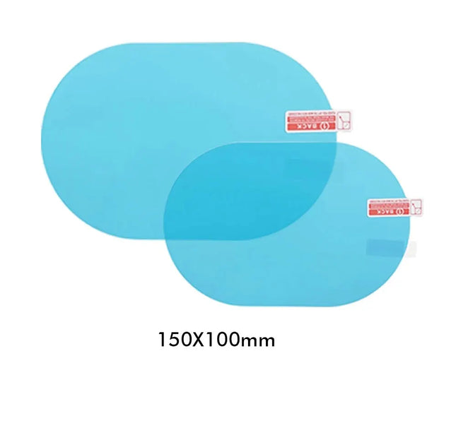 Rearview Mirror & Side Window Film – 2pcs Anti-Fog Rainproof Car Protection Stickers