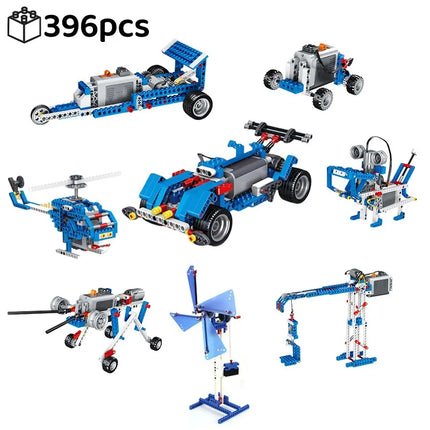 STEM 9686 Technical Building Blocks Set – Multi-Technology DIY Programming Kit for Kids & Educational School Projects