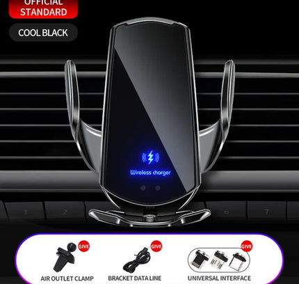 Car Wireless Charger Magnetic Auto Car Mount Phone Holder For iPhone Samsung Xiaomi Infrared Induction 15W Fast Charging Station