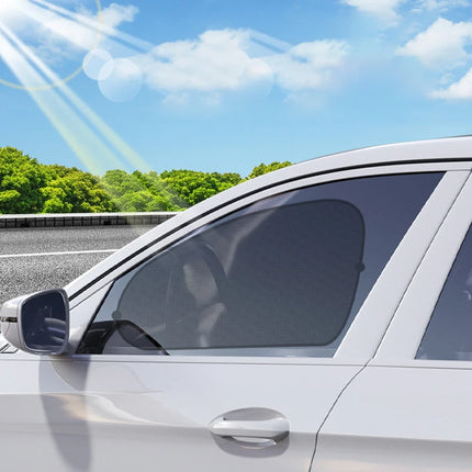 2pcs Car Window Sunshade – SEAMETAL UV Shield Curtains for Front & Rear Windows