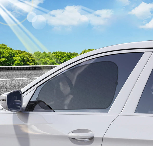 2pcs Car Window Sunshade – SEAMETAL UV Shield Curtains for Front & Rear Windows