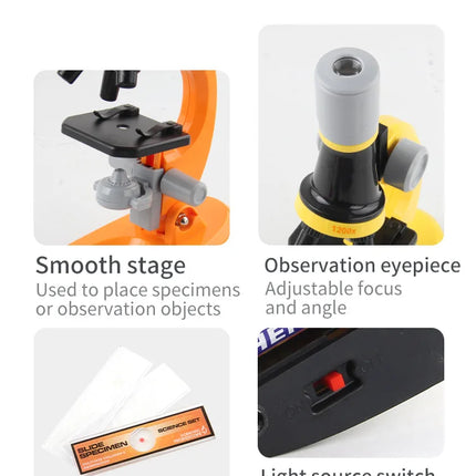 Children’s Microscope Toy – Educational Science Experiment Tool to Boost Learning & Intelligence