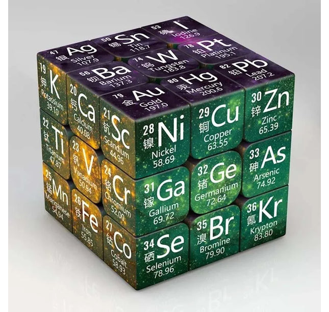 3x3x3 Magic Cube Puzzle Math Chemistry Element Magic Cube Children's Gifts Educational Toys