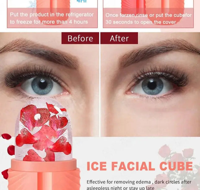 Ice Face Roller Ice Cube Beauty Massage Silicone Ice Mold For Eye Puffiness Ice Facial Roller Shrink Pores Multifunctional mold