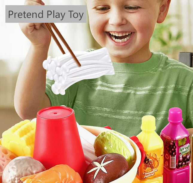 Kids Pretend Kitchen Playset – Simulation BBQ & Cooking Toys for Girls Educational Play House Fun