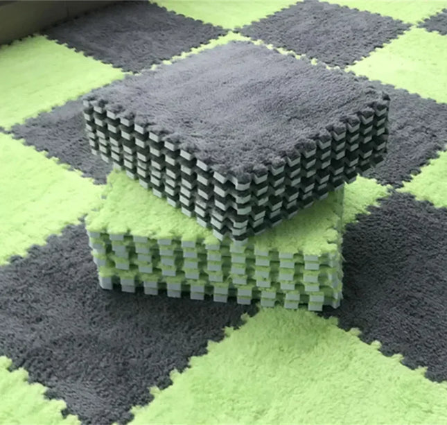 10/20pcs Baby Play Mat Set – Soft Plush EVA Foam Puzzle Carpet for Kids Room & Floor Warmth